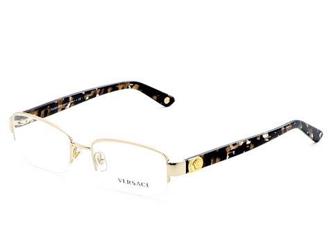 gold mens gold versace glasses|versace rimless eyeglasses.